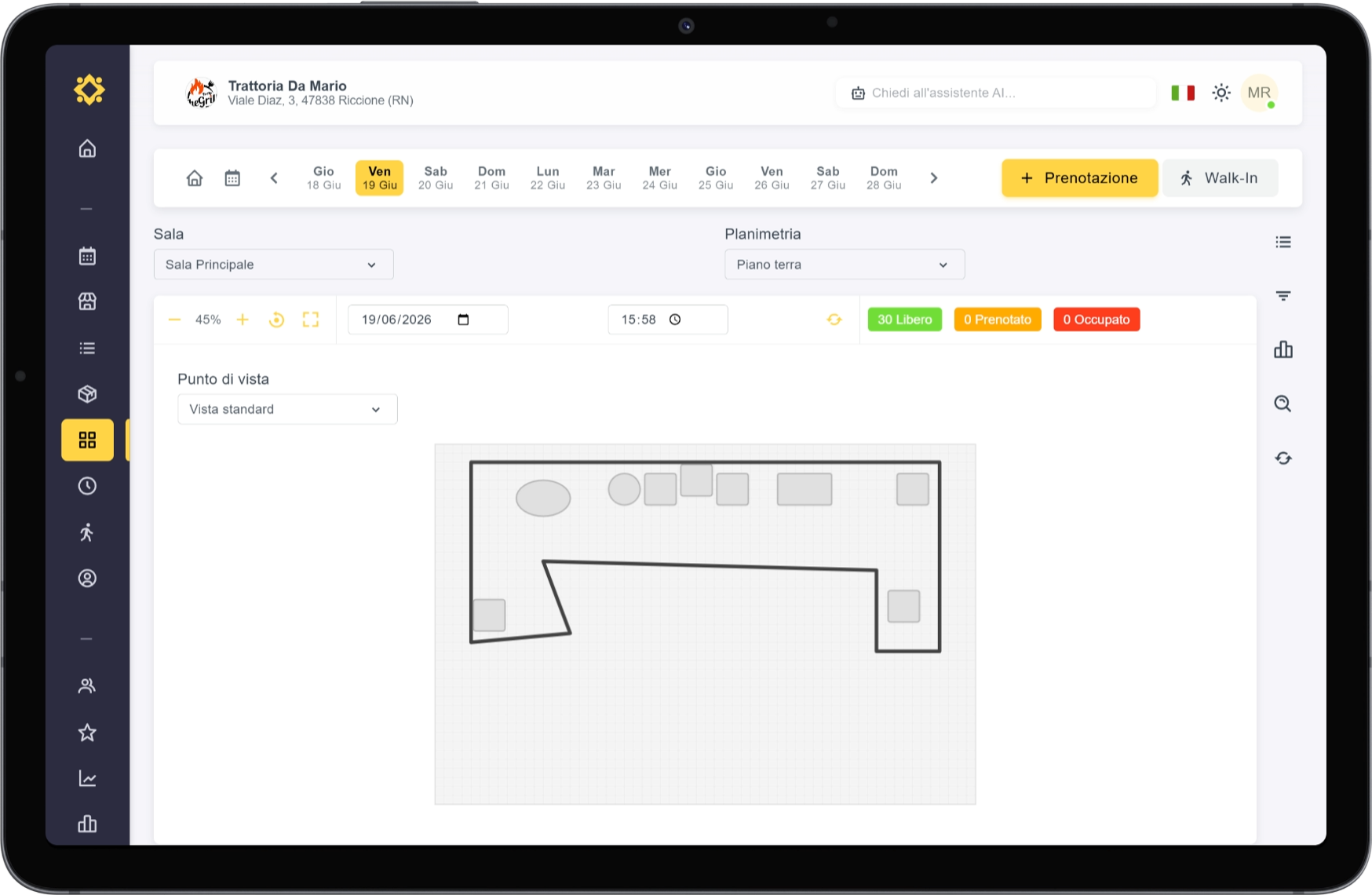 Configura il locale