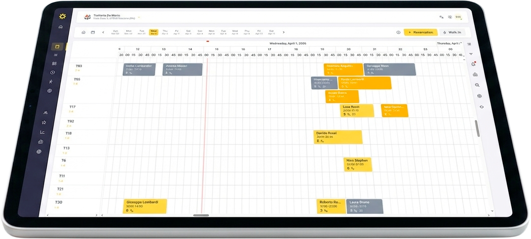 Anteprima della dashboard Reserveat